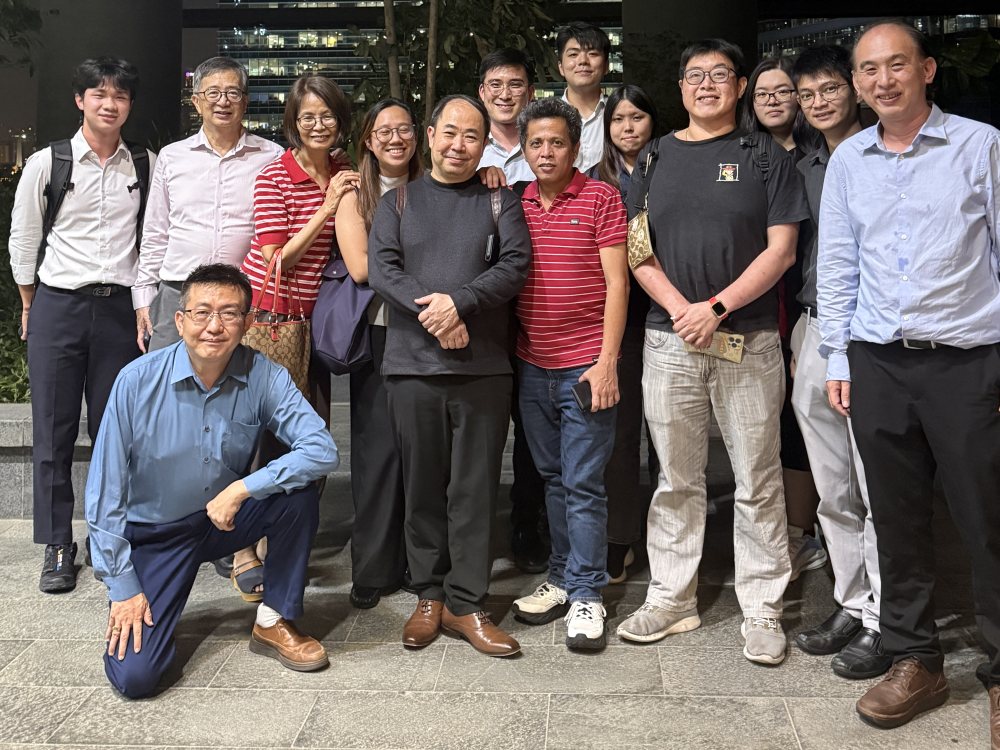 Wistec staff on an evening out in the city